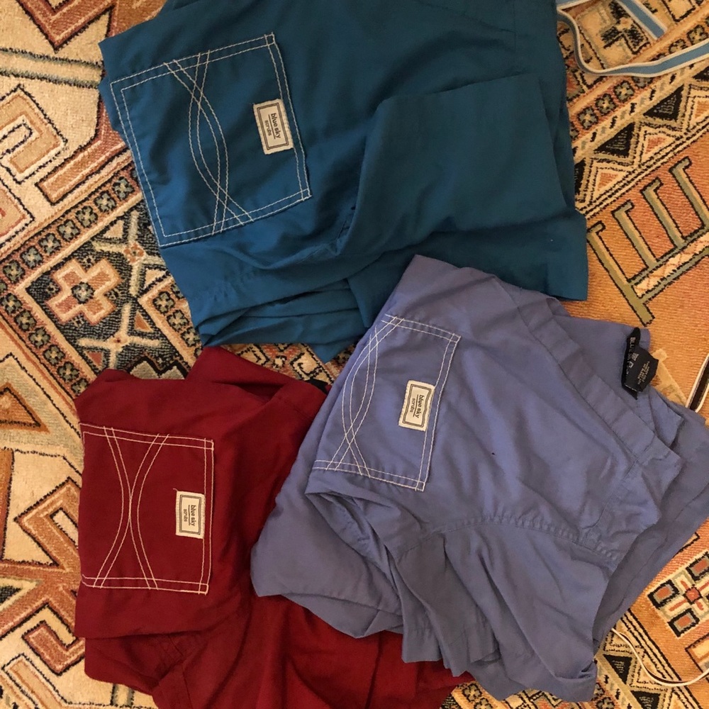 Blue Sky size XS scrubs (3 sets)